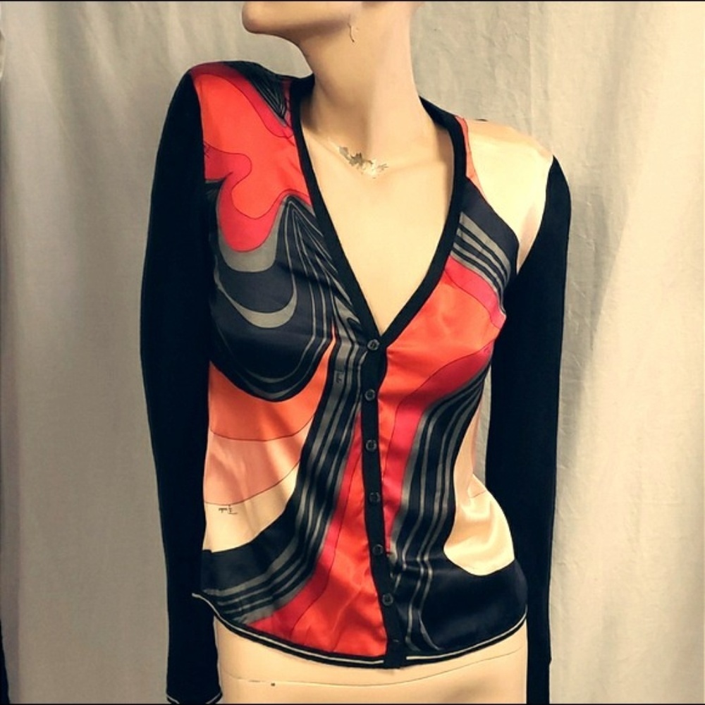 Emilio Pucci Firenze Print Silk Shirt